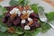 Beet Salad with spinach