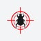 Beetle icon red target