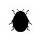 Beetle insect black silhouette animal