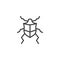 Beetle line icon