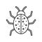 Beetle Line Style vector icon which can easily modify or edit