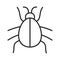 Beetle linear icon
