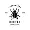 beetle logo vector silhouette art icon for livestock