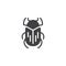 Beetle pests vector icon