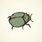 Beetle. Vector drawing