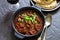 Beetroot and beef curry