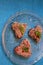 Beetroot cutlets with semolina flour coating