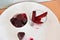 Beetroot juice ice cubes for skin care