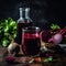 beetroot juice is a refreshing and healthy drink