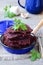 Beetroot pancakes