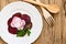 Beetroot radish carpaccio