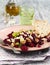 Beetroot Salad with blue cheese and walnuts