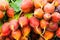 Beets on display at the market