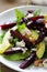 Beets salad with cheese and nuts