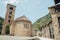 BEGET GIRONA, SPAIN - JULY 2020: Medieval mountain village in the middle of nature. Beget, Girona in Catalonia