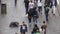 Beggar, Homeless Woman on Rome Streets, People Walking, Poor Tramp, Beggary