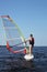 Beginner windsurfer