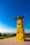 The beginning of Caucasus mountains monument, Anapa, Russia.