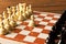 The beginning of the chess game. The concept of the game of chess