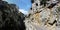 Beginning of the road through the Gorges de Galamus