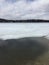 Beginning To Melt Lake In Early Spring