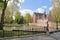 The Beguinage formerly a community of beguines-pious women who did not take the full vows of a nun with swans in the background