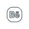 behance icon vector from social media logos concept. Thin line illustration of behance editable stroke. behance linear sign for