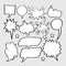 behavior bubbles business cartoon chat  comics computer concept
