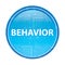Behavior floral blue round button