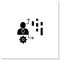 Behavioral date glyph icon