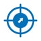 Behavioral targeting, crosshair Vector Icon which can easily modify