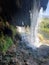 Behind waterfall falls creek