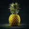 Behold a magnificent pineapple floating , isolated, Intricate, Highly detailed