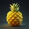 Behold a magnificent pineapple floating , isolated, Intricate, Highly detailed