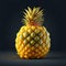 Behold a magnificent pineapple floating , isolated, Intricate, Highly detailed