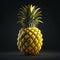 Behold a magnificent pineapple floating , isolated, Intricate, Highly detailed