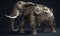 Behold the mighty anthropomorphic elephant, armored and ready for battle Creating using generative AI tools