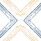 Beige and Blue Square Textile Vector Seamless