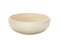 Beige ceramic bowl isolated on white background