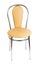 Beige chair with metal legs