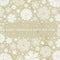 Beige christmas background with snowflakes, vecto