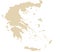 BEIGE CMYK color map of GREECE