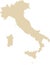 BEIGE CMYK color map of ITALY