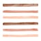 Beige, coffee, brown vector watercolor stripes, brush strokes set