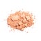 beige color crushed make up powder isolated on white
