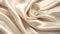 Beige cream silk satin. AI generated image