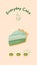 Beige Cute Cake Phone Wallpaper
