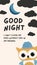Beige Cute Good Night Greeting Instagram Story