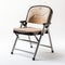 Beige Folding Chair With Ottoman Turks - 3d Render