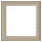 Beige frame. Isolated object on a white background